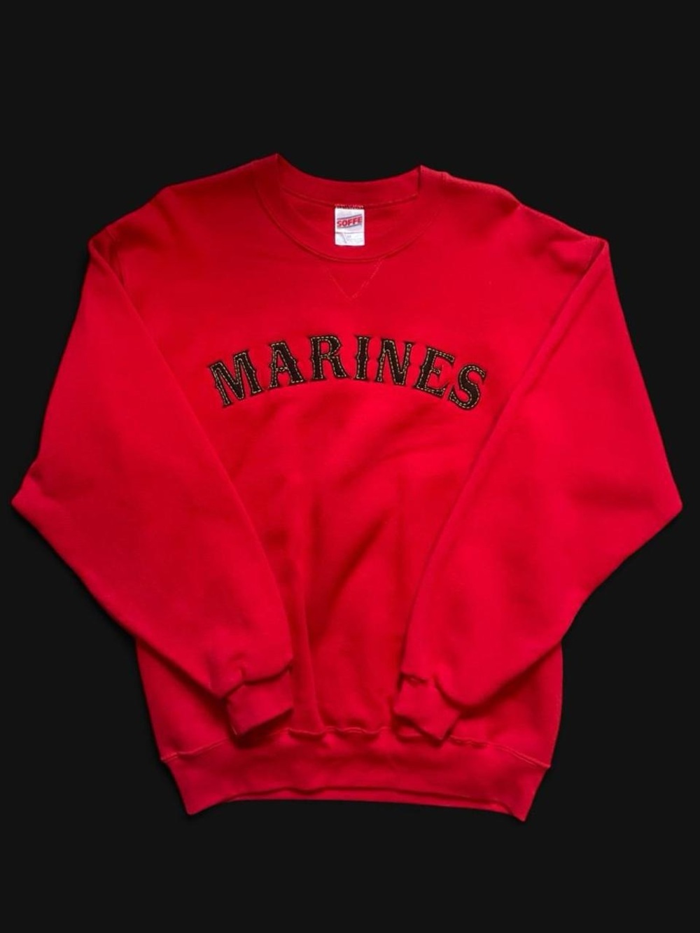 Red vintage 90s Marine Corps crewneck sweatshirt